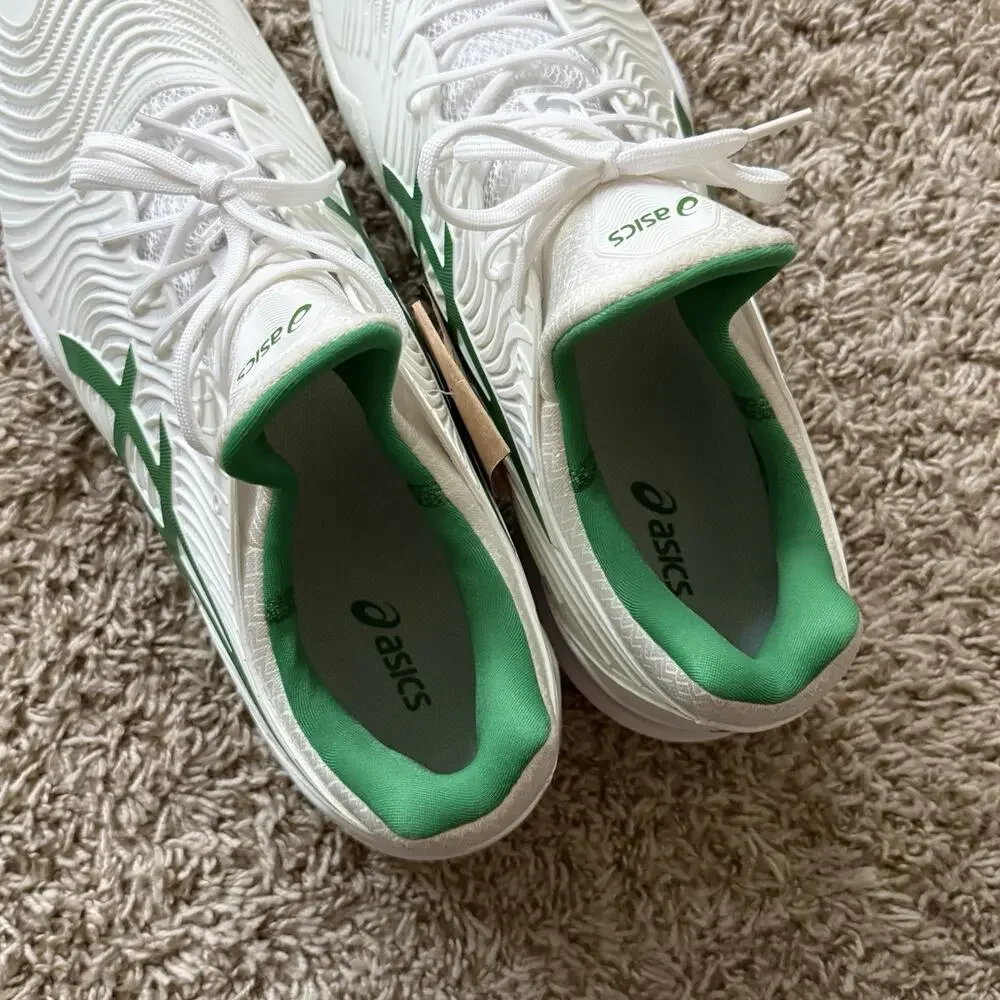 NWT Asics Court FF Novak White Green Australian Open Tennis Shoes Men’s Size 15